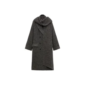 ZARA ZW Series Coats Women's Dark Brown