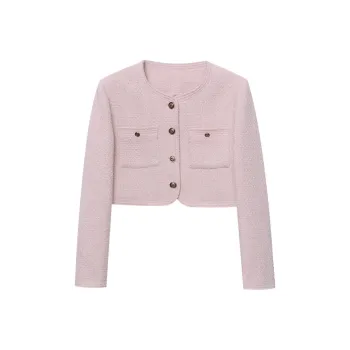 CHARM PICK Cropped Coat Women's Pink