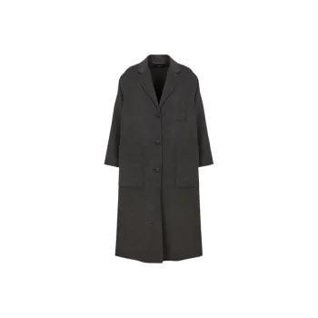 WEEKEND MaxMara Galosce Button Up Long Sleeved Coat