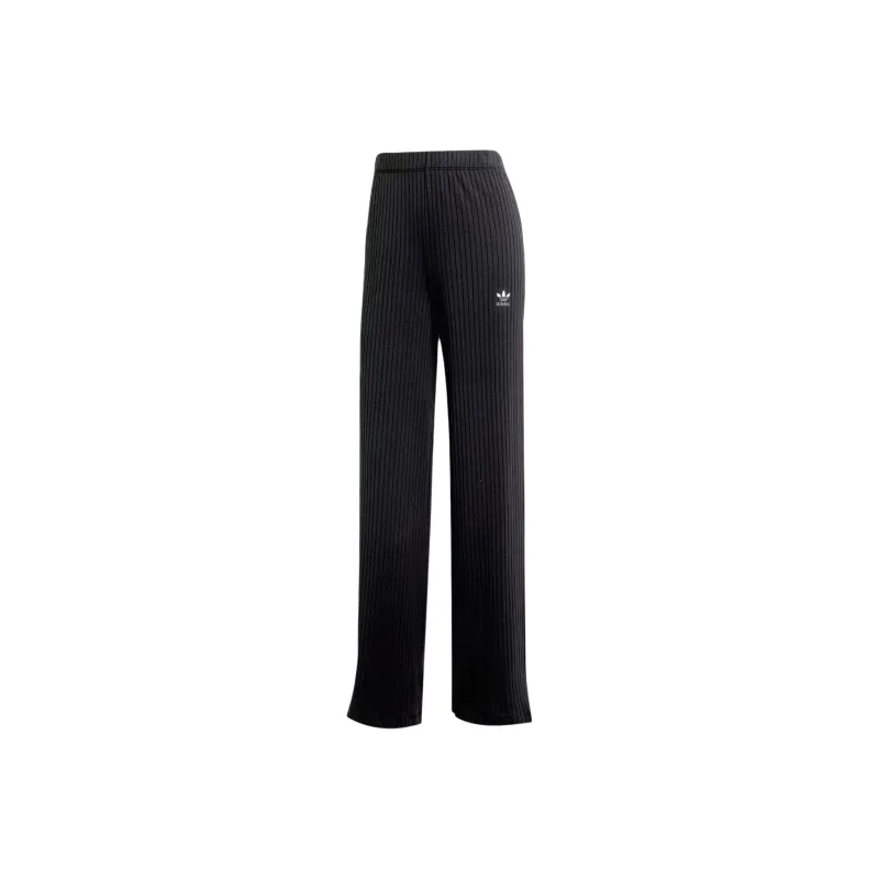 Adidas Women's Essentials Wide Rib Pants Black-0