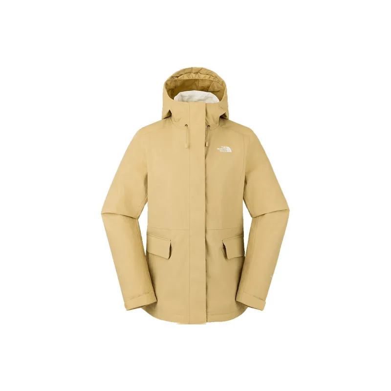 THE NORTH FACE City Outdoor Collection Windbreaker Jackets Women's Stone Umber Tan-0