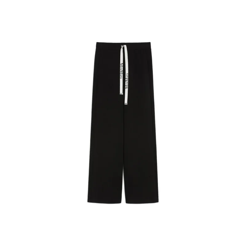 'S MAX MARA Bali Drawstring Wide Leg Trousers-0