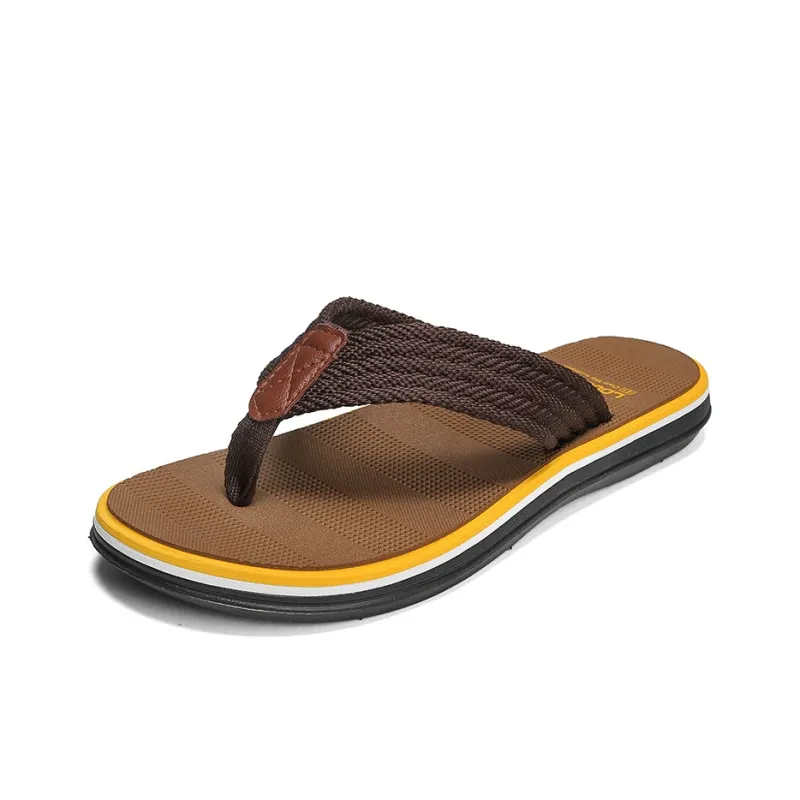 MESUCA Plastic Sole Abrasion Resistant Flip Flops Men's-5