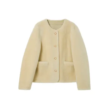 3COLOUR Fur Women's Yellow Cream
