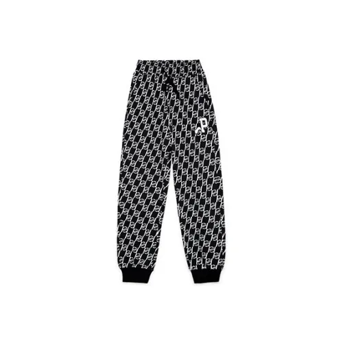 Palladium Casual Pants Women's Black With White Floral