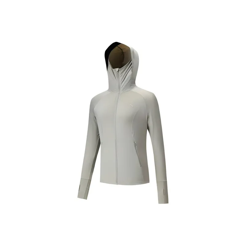 ANTA Variety Training Collection Sun Protection Clothing Women's Pearlescent Gray-0
