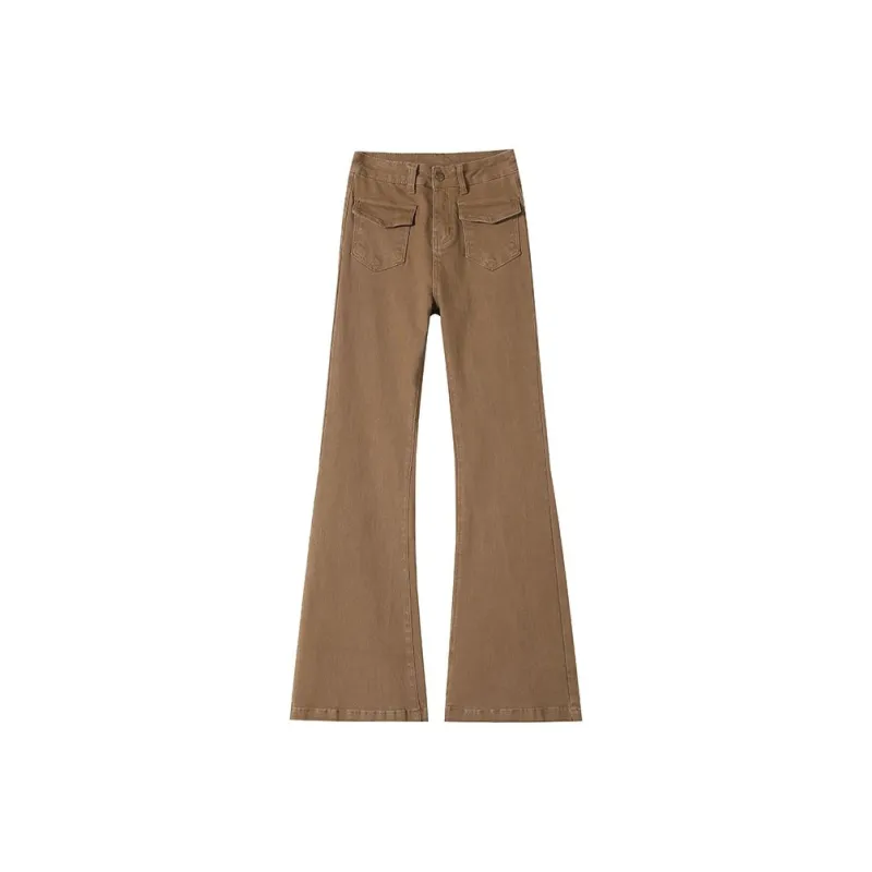 HTHK Casual Pants Women's Brown-20