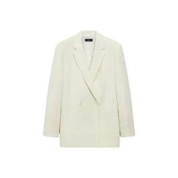 THEORY Admiral Crepe Relaxed Double Breasted Blazer