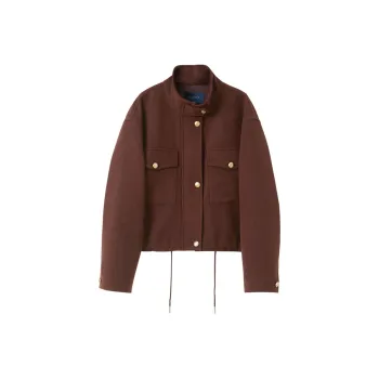 3COLOUR Cropped Coat Women's Ancora Red