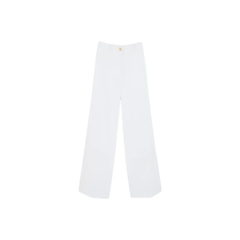 Patou Iconic Wide leg Cotton Trousers-0