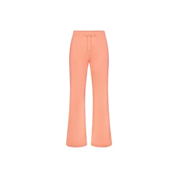 SKIMS MODAL FRENCH TERRY FLARE PANT Casual Pants Women's NEON ORANGE