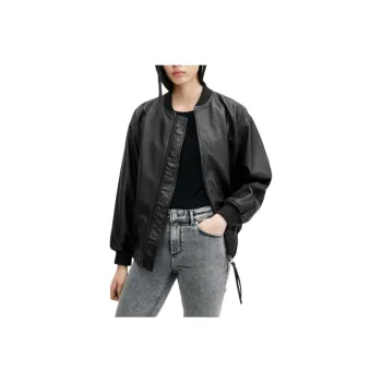 ALLSAINTS Leather Jacket Women's Black