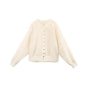 A Paradise For Awakening Cropped Coat Women's Beige Apricot