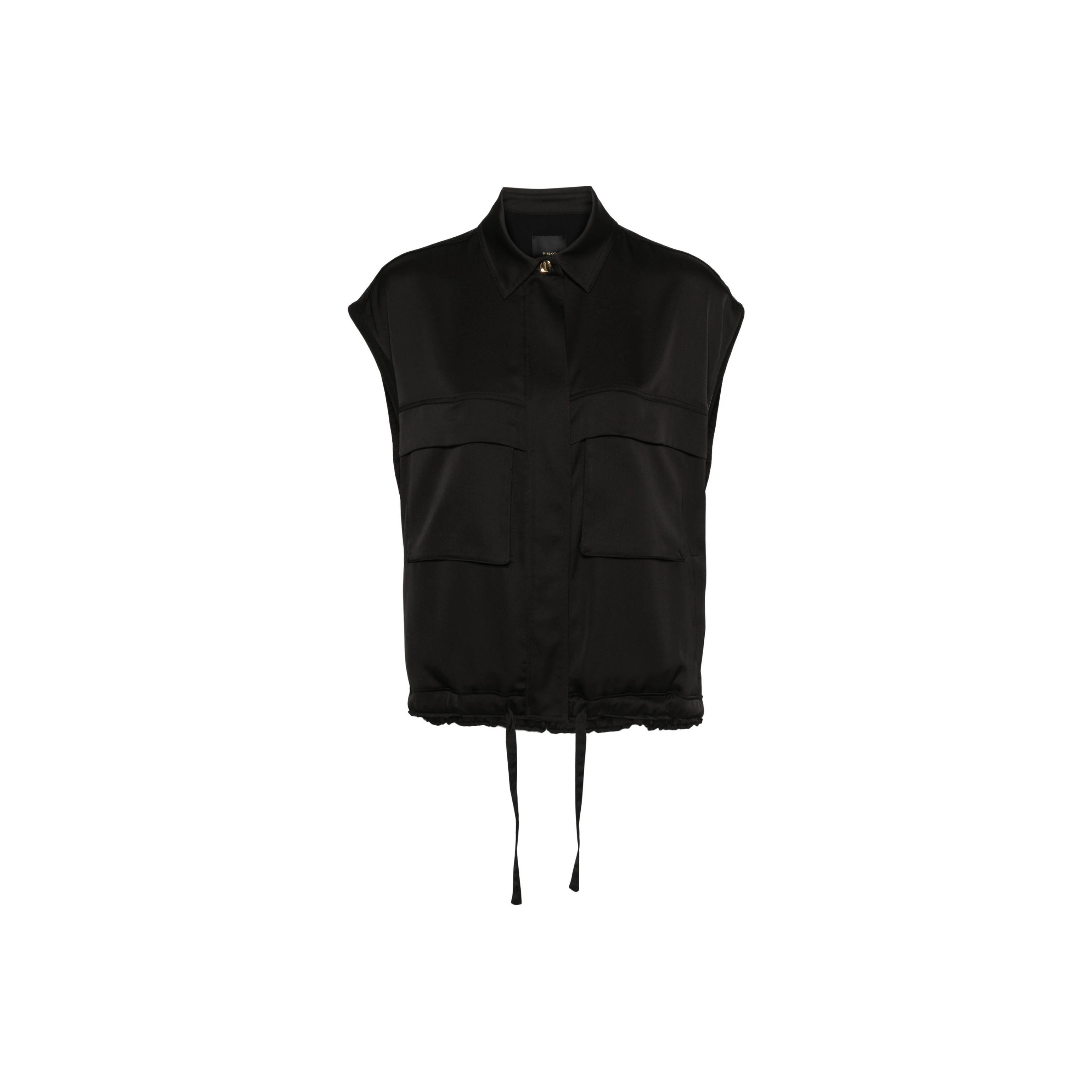 ベスト・ジレ PINKO Women Vests 104931 A213Z99 Black PINKO Vests Women on Sale & Authentic - POIZON