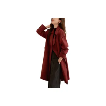 Mo Han Yi Mei Trench Coat Women's Rusty Red
