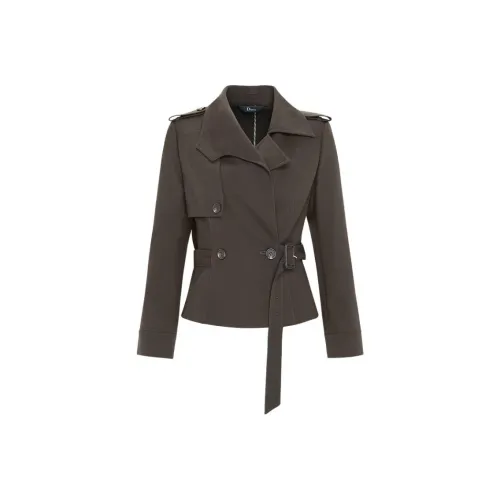 IDPAN Trench Coat Women's Dark Coffee