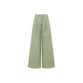 MEIYANG Casual Pants Women's Okra Green