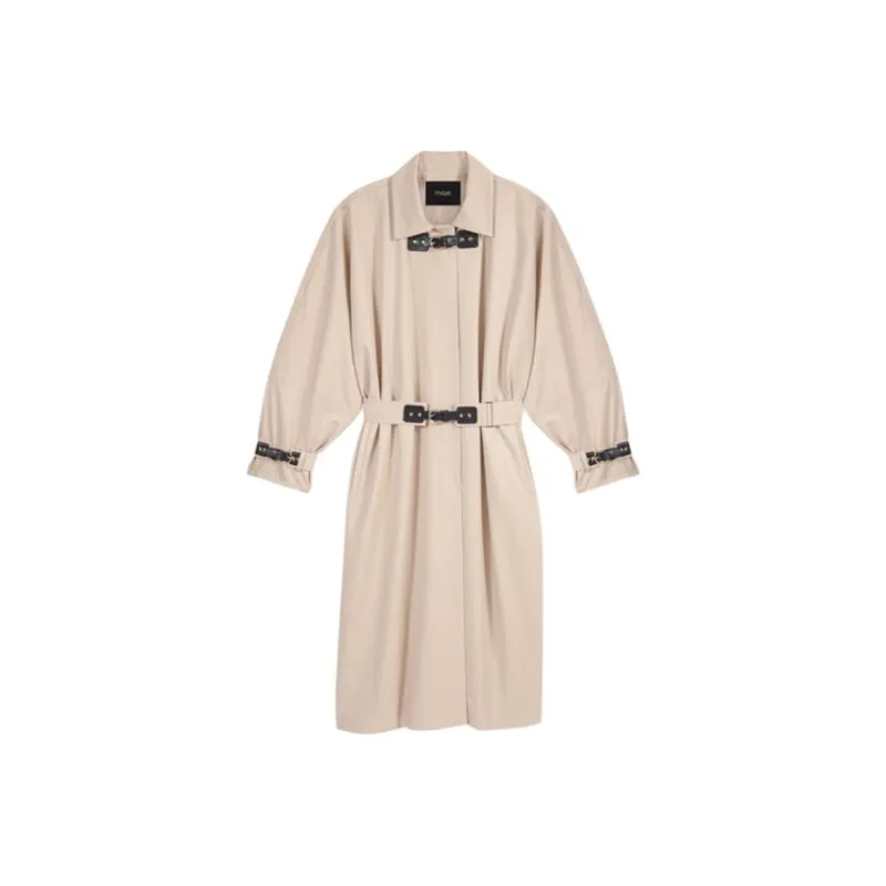 Maje Belted Trench Coat-0