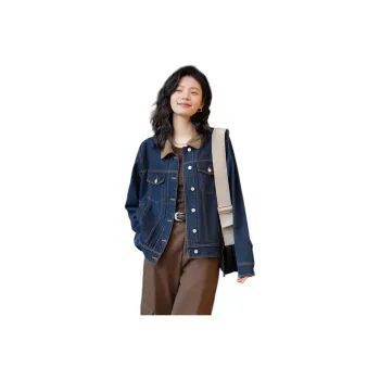 【dme】 Denim Jacket Women's Dark Denim Blue