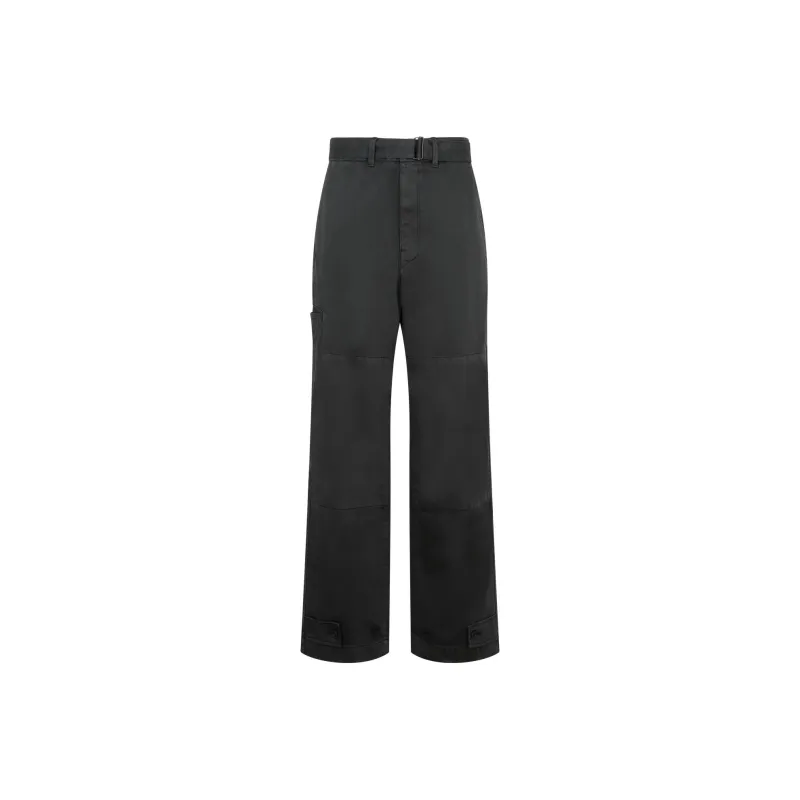 Lemaire Belted Wide Leg Military Pants-0