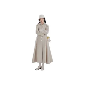 DEAR DEER PUFF Coats Women's Beige
