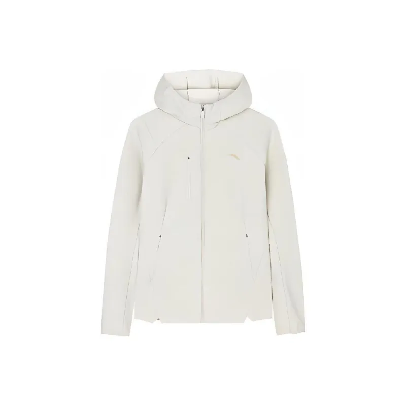 Anta Variety Training Collection Trench Coat Women's Oatmeal Gray-0