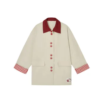 VOBA Trench Coats Women's Ecru
