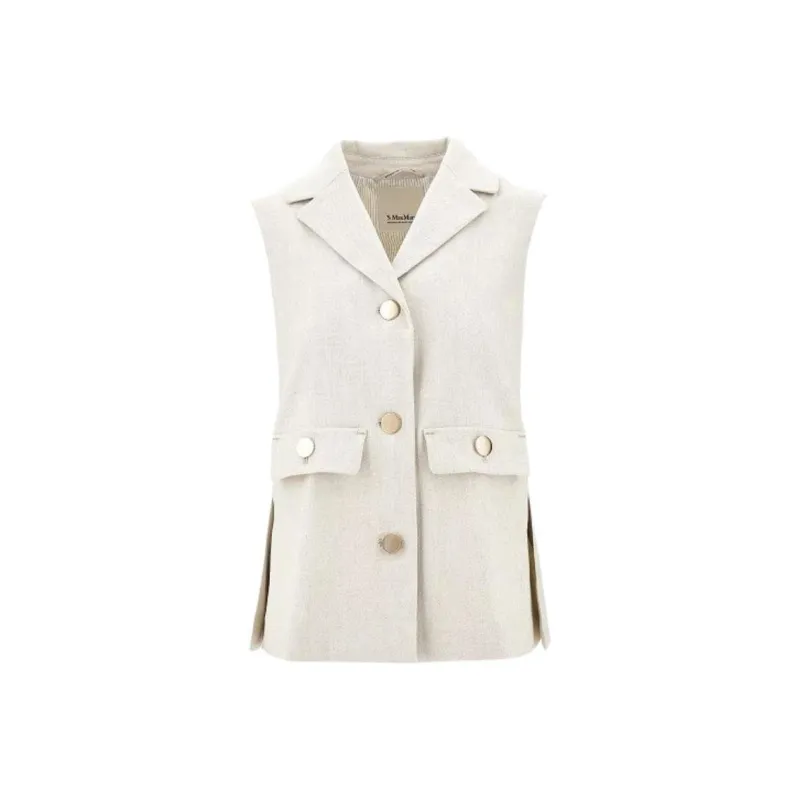 'S MAX MARA Vests Women's Beige-0