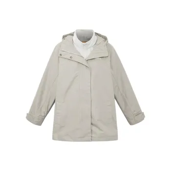 Timberland Outdoor Hiking Waterproof And Breathable Windbreaker Jacket Women's Light Gray