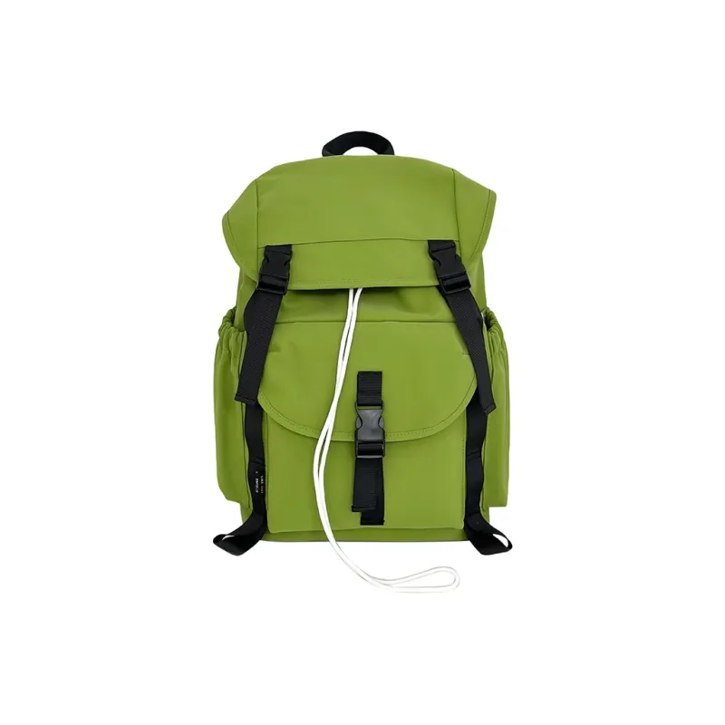 Yalu Nylon Backpack Regular Unisex Green/Khaki/Gray/Black-0
