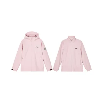 Skechers Water-Resistant Windproof UV Protection Windbreaker Jacket Unisex Sweet Litchi Pink