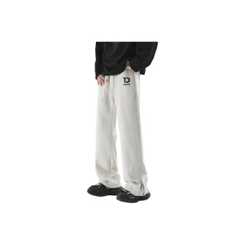 DIDTEK Casual Pants Unisex White Gray