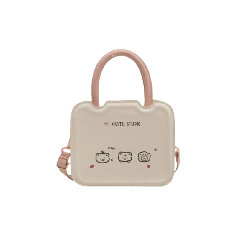 FCTOSSR PU One Shoulder Handbag Women's White-0