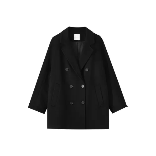 SHUIYUNJIAN Coats Women's Black