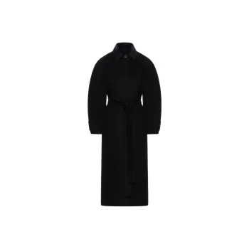SportMax Button Detailed Belted Coat