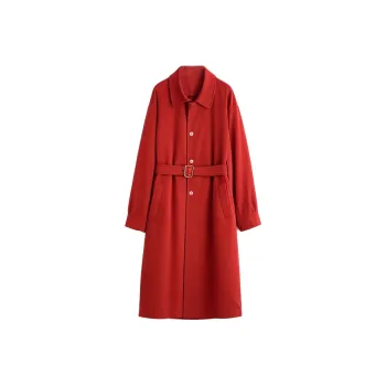 Mapping Trench Coat Women's Image Color
