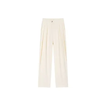Garbege Casual Pants Women's Milk White