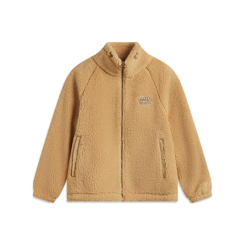 LiNing Sports Life Collection Velvet feel Coat Women's Tea Brown-0
