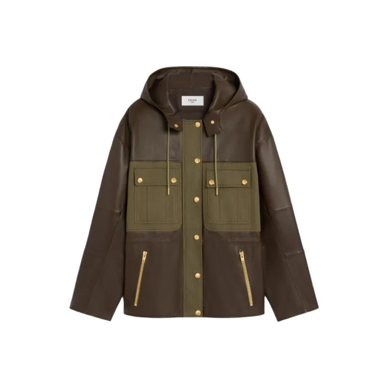 CELINE Parka In Soft Lambskin-0