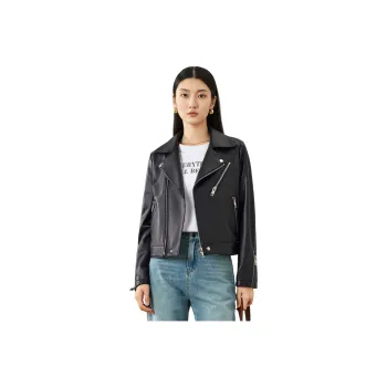 FORTEI Leather Jacket Women's Black