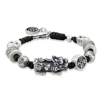 CUTE DAME Sterling Silver Bracelets Men's