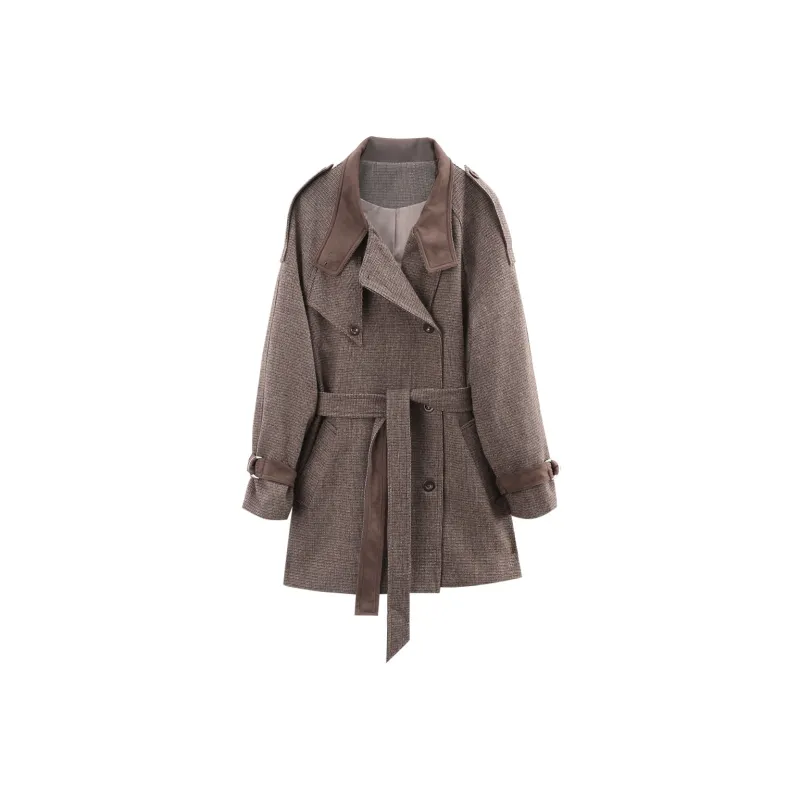 A Paradise For Awakening Coat Women's Dark Coffee-0