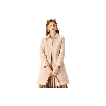 FENHONGMALI Puffer Jacket Women's Apricot