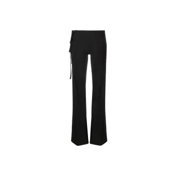 HERON PRESTON Lace up Flared Trousers