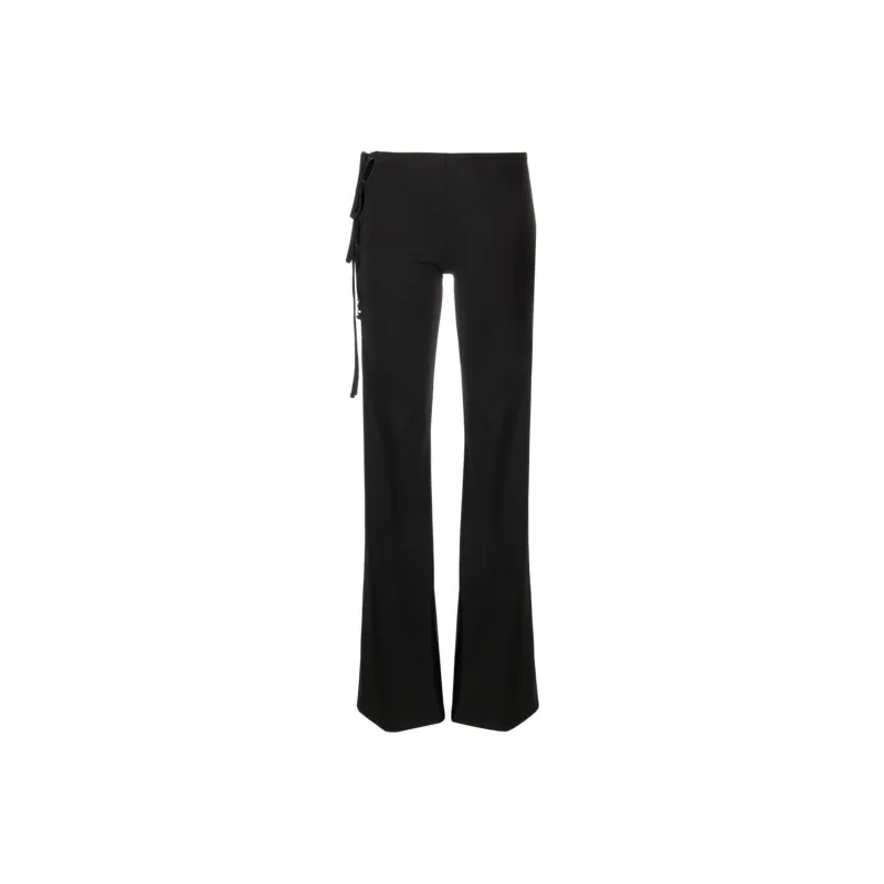 HERON PRESTON Lace up Flared Trousers-0