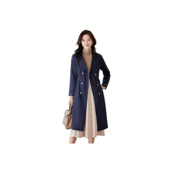 Emodues Trench Coat Women's Blue