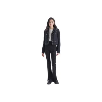 DEAR DEER PUFF Casual Pants Women's Black
