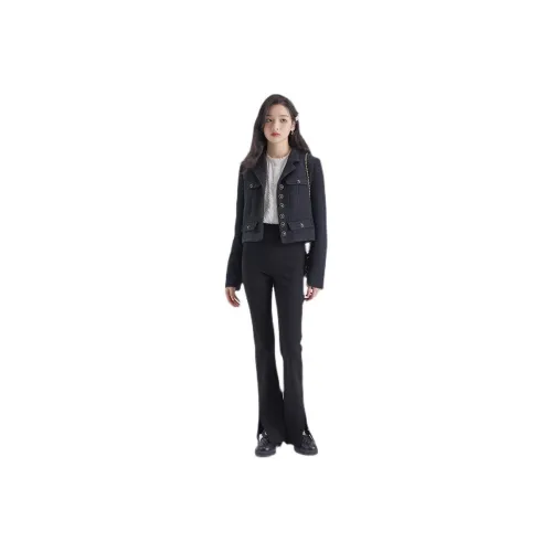 DEAR DEER PUFF Casual Pants Women's Black