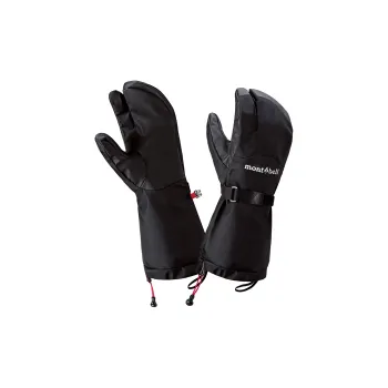 MONTBELL Nylon, Taffeta Gloves Unisex Black