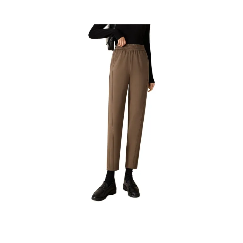 Mo Han Yi Mei Casual Pants Women's Coffee-0